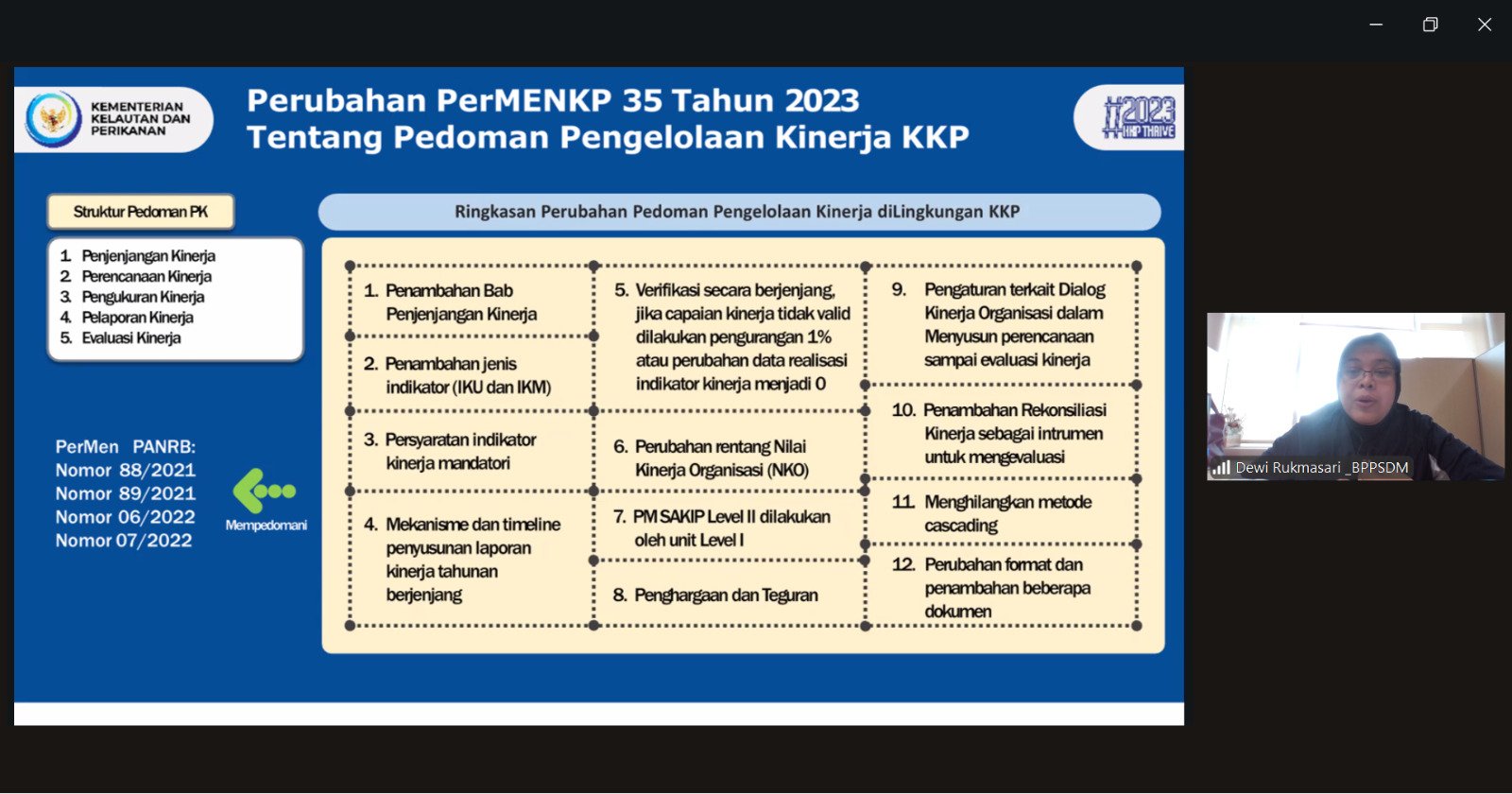 Kick Off Meeting Reviu Laporan Kinerja dan Rekonsiliasi Kinerja Lingkup BPPSDMKP Tahun 2025